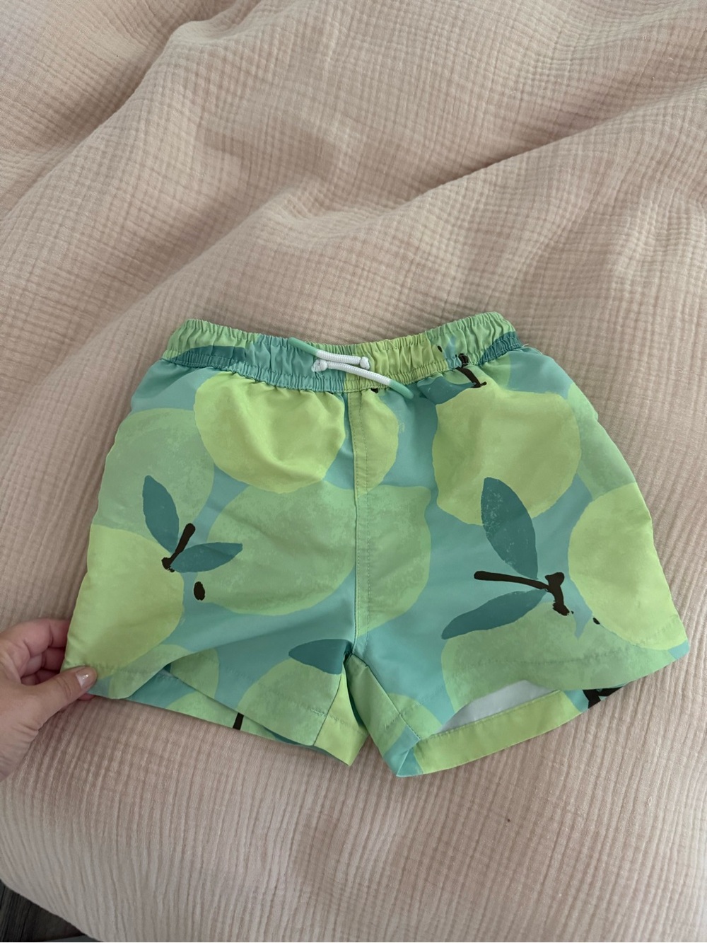 Zara Green Kids Fruit Swim Shorts